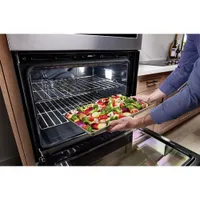 Maytag 30" 6.4 Cu. Ft. Combination True Convection Electric Wall Oven (MOEC6030LZ) - Stainless Steel