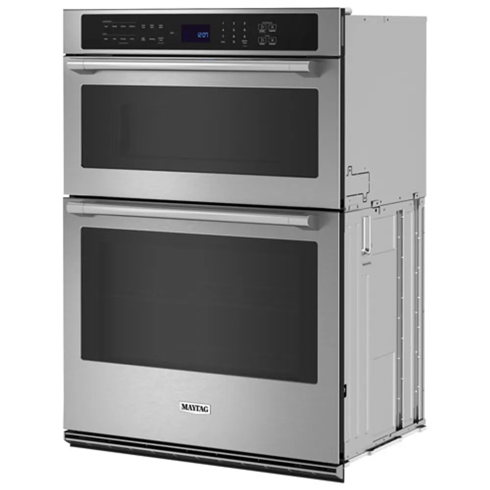 Maytag 30" 6.4 Cu. Ft. Combination True Convection Electric Wall Oven (MOEC6030LZ) - Stainless Steel