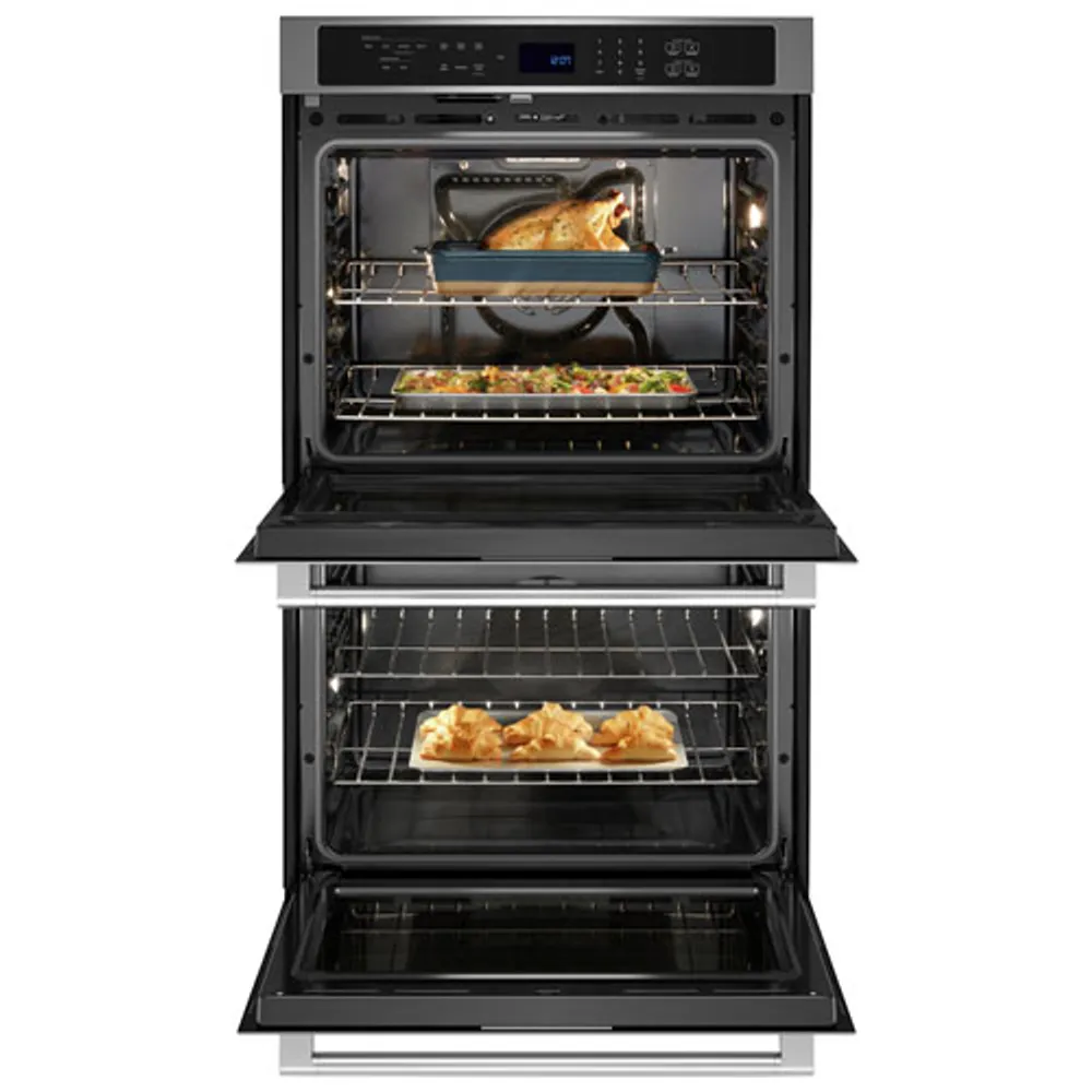 Maytag 30" 10.0 Cu. Ft. Double True Convection Electric Wall Oven (MOED6030LZ) - Stainless Steel