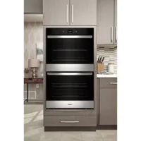 Whirlpool 30" 10.0 Cu. Ft. Double Self-Clean Electric Wall Oven (WOED5030LZ) - Stainless Steel