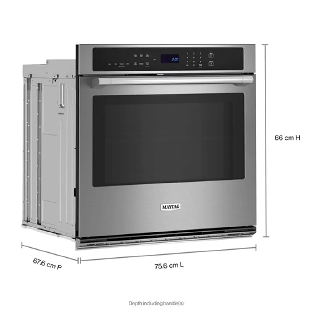 Maytag 30" 5.0 Cu. Ft. True Convection Electric Wall Oven (MOES6030LZ) -Fingerprint Resistant Stainless Steel