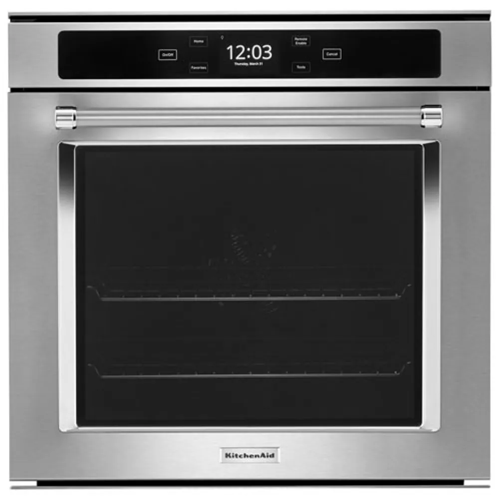 Kitchenaid 23" 2.9 Cu. Ft. True Convection Electric Wall Oven (YKOSC504PPS) - Stainless Steel