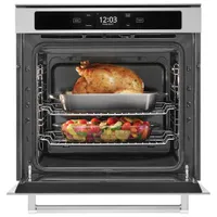 Kitchenaid 23" 2.9 Cu. Ft. True Convection Electric Wall Oven (YKOSC504PPS) - Stainless Steel