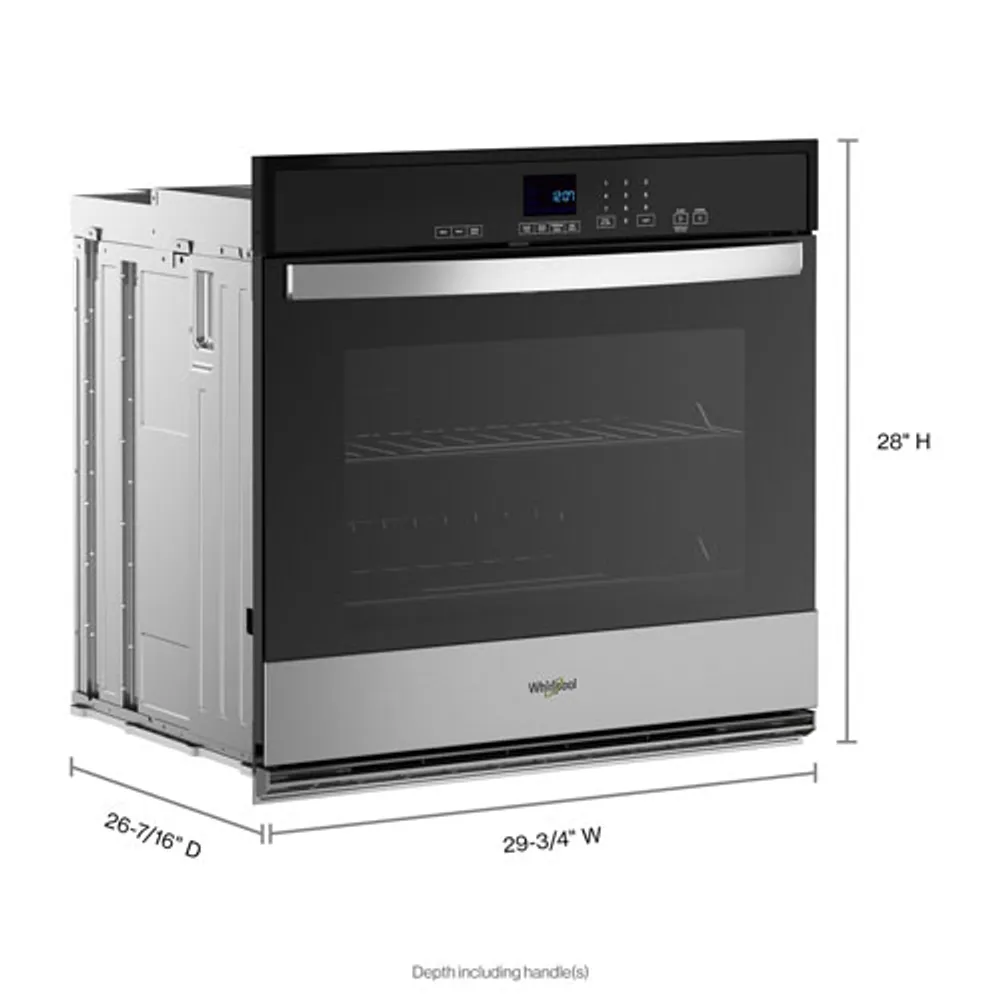 Whirlpool 30" 5.0 Cu. Ft. Self-Clean Electric Wall Oven (WOES3030LS) - Stainless Steel