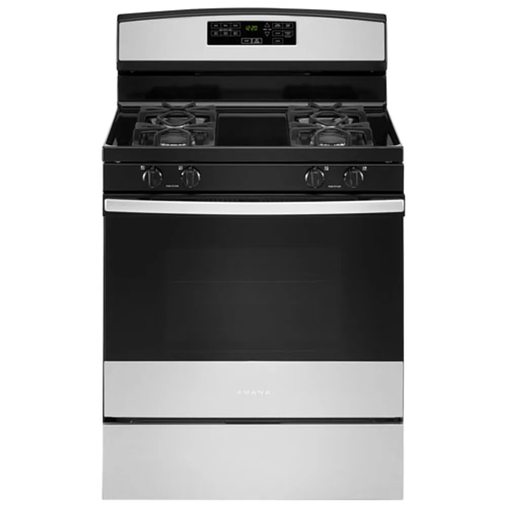 Amana 30" 5.0 Cu. Ft. Self-Clean Freestanding Gas Range (AGR6603SMS) - Stainless Steel