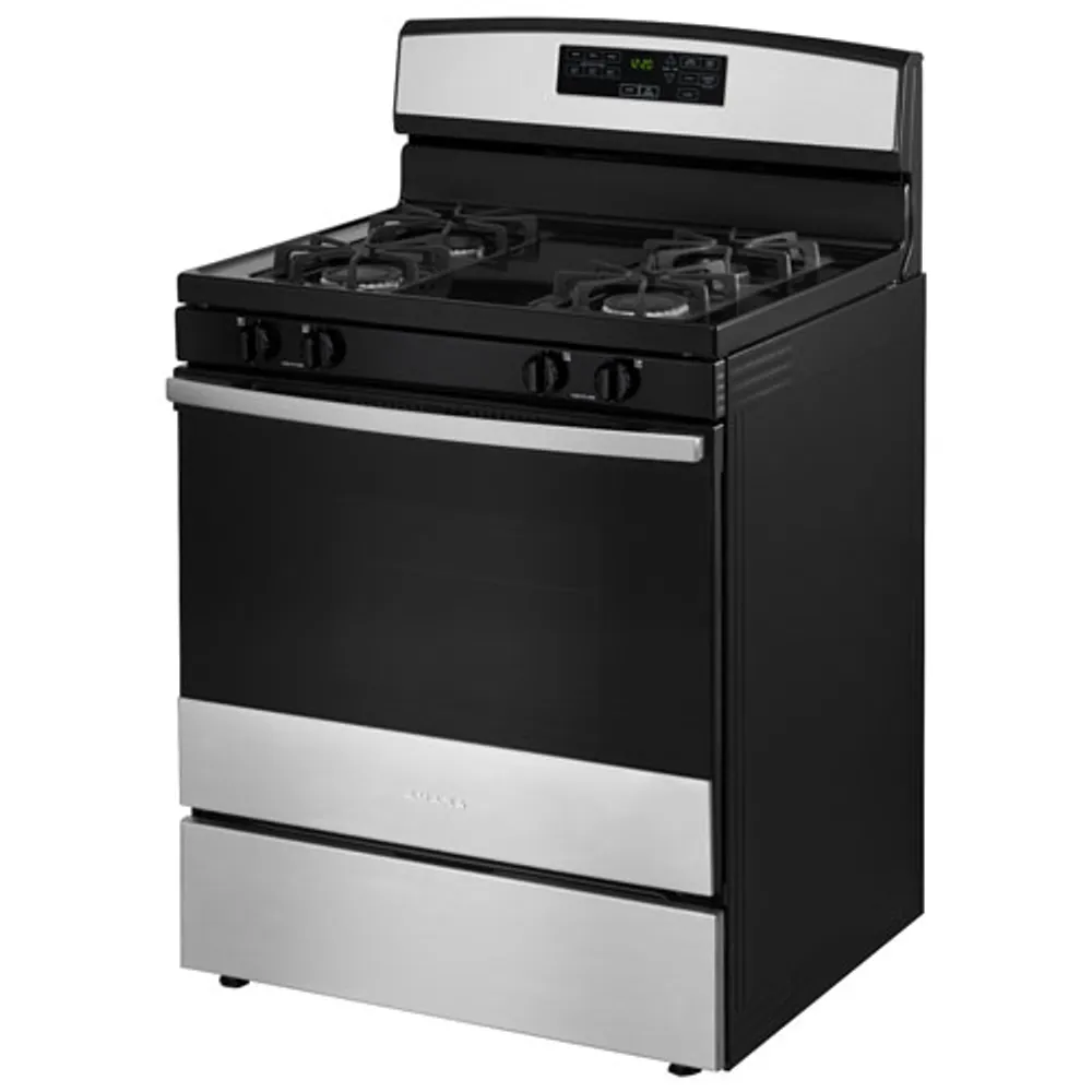 Amana 30" 5.0 Cu. Ft. Self-Clean Freestanding Gas Range (AGR6603SMS) - Stainless Steel