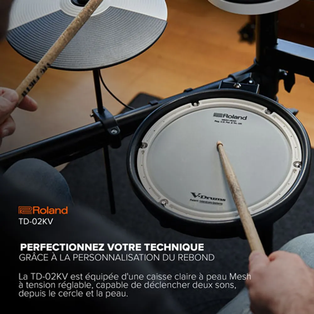 Roland V-Drum Electronic Drum Kit (TD-02KV)