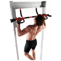 Iron Body Fitness PRCTZ Multi-Gym Doorway Pull-Up Bar - Red/Black