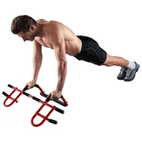 Iron Body Fitness PRCTZ Multi-Gym Doorway Pull-Up Bar - Red/Black