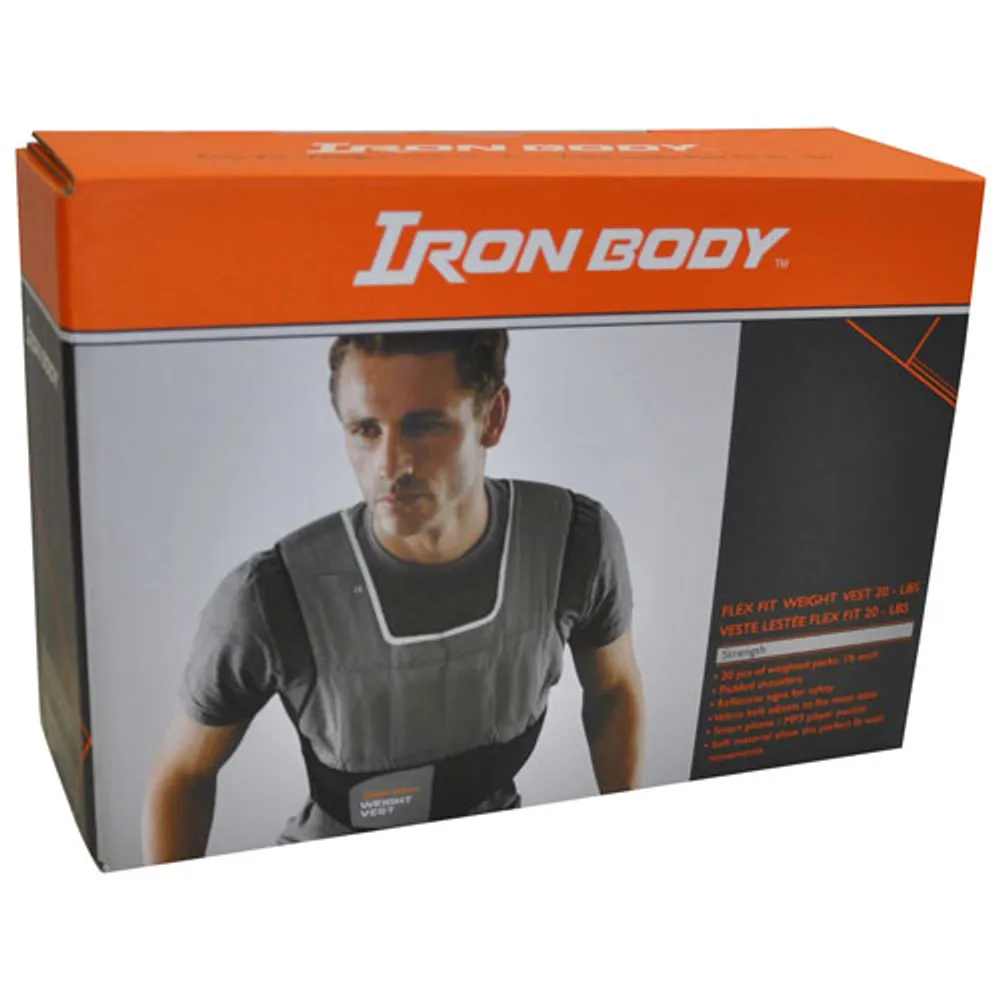 Iron Body Fitness Flex-Fit Weighted Vest - 20 lb