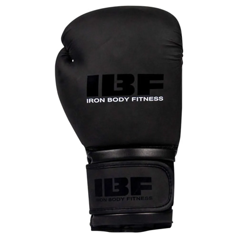 Iron Body Fitness Blackout Series 10 oz. Boxing Gloves - Black