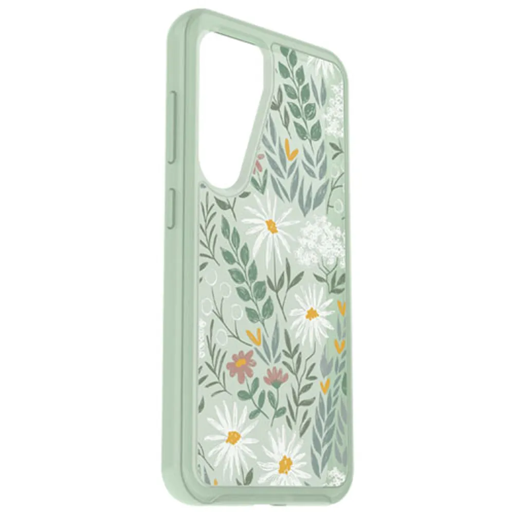 OtterBox Symmetry Fitted Hard Shell Case for Galaxy S23 - Sage Flowery