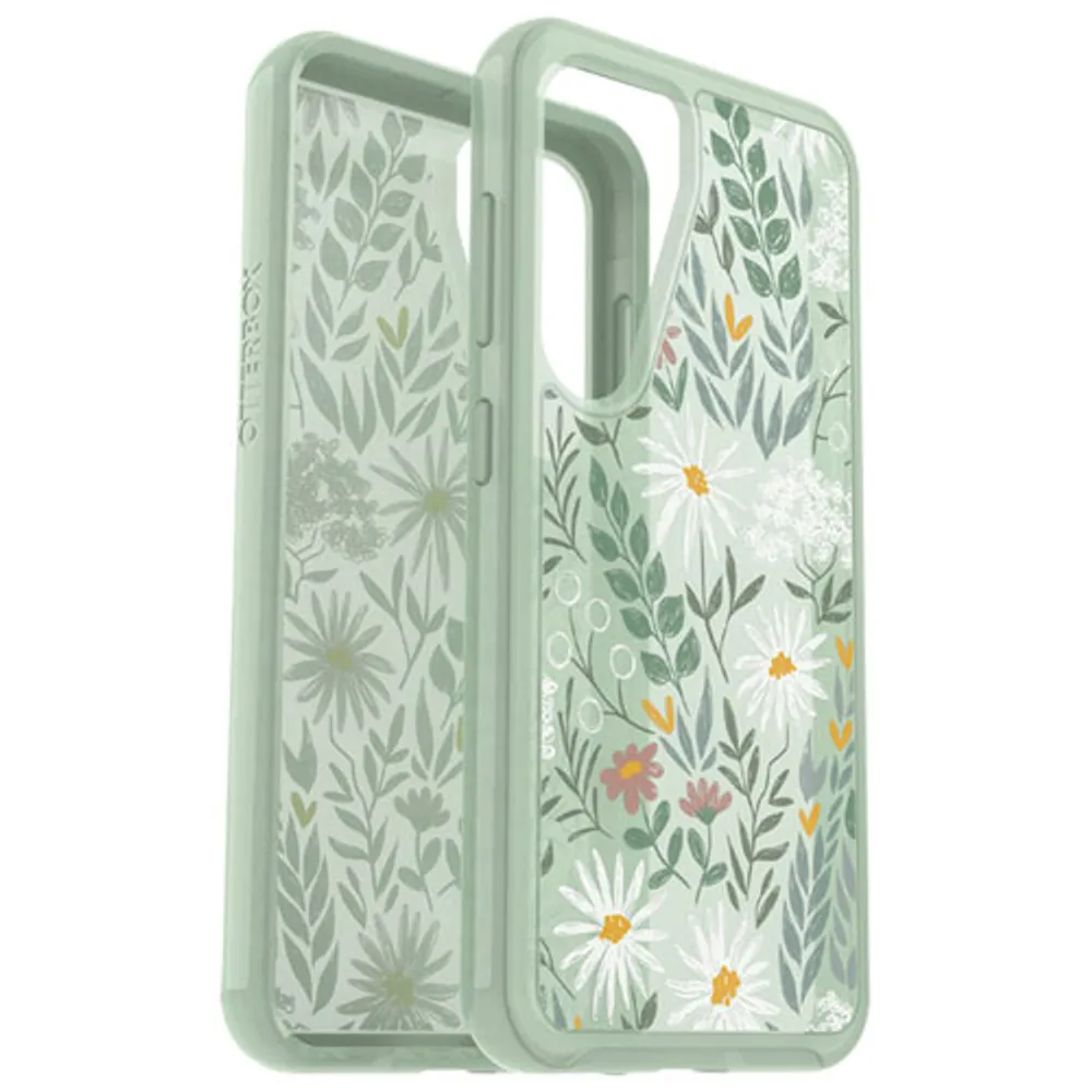 OtterBox Symmetry Fitted Hard Shell Case for Galaxy S23 - Sage Flowery