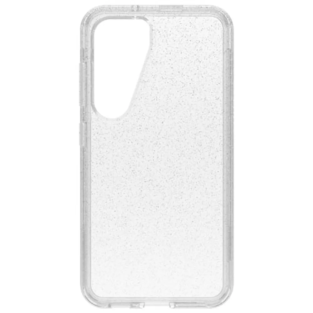 OtterBox Symmetry Fitted Hard Shell Case for Galaxy S23 - Clear Silver Flake