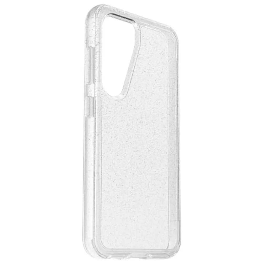 OtterBox Symmetry Fitted Hard Shell Case for Galaxy S23 - Clear Silver Flake