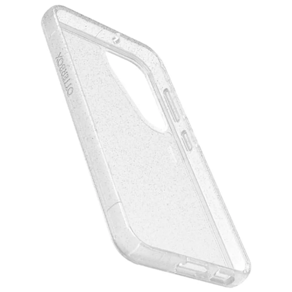 OtterBox Symmetry Fitted Hard Shell Case for Galaxy S23 - Clear Silver Flake