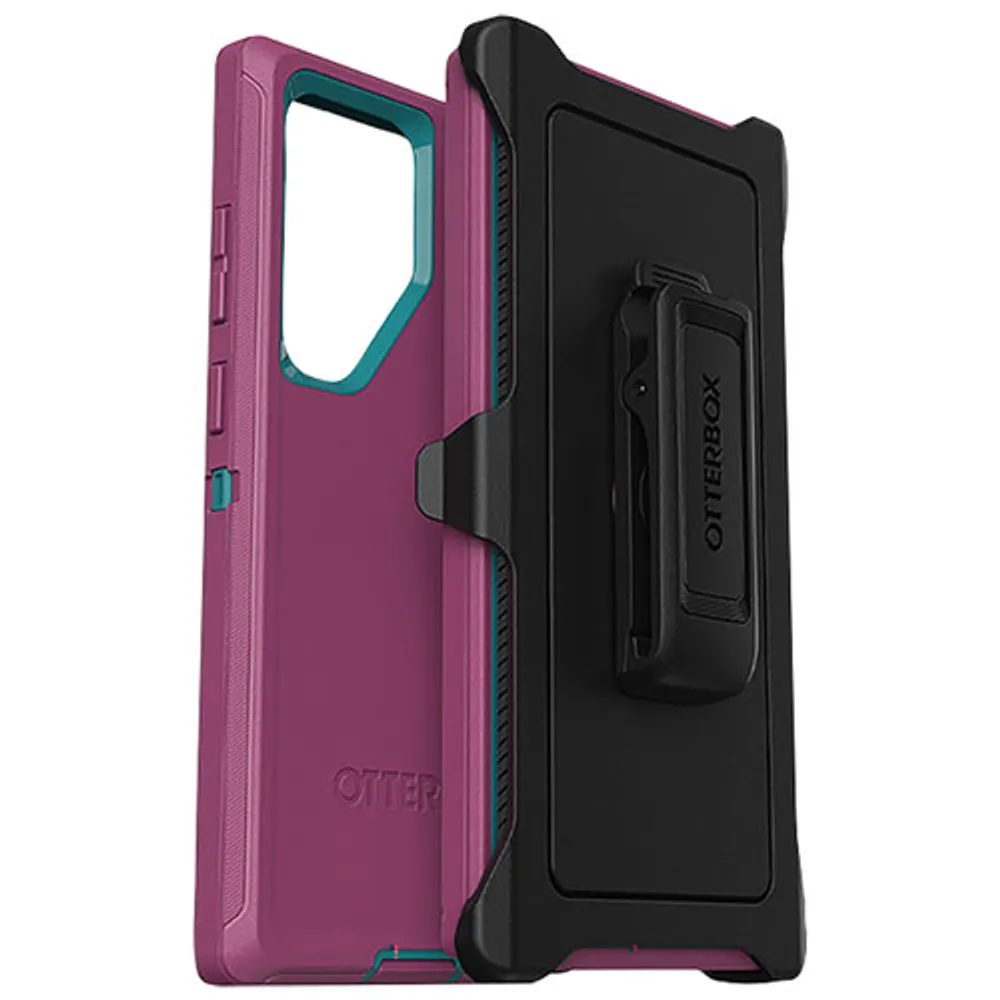 OtterBox Defender Fitted Hard Shell Case for Galaxy S23 Ultra - Dark Pink