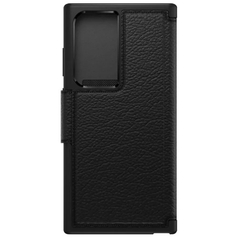 OtterBox Strada Folio Case for Galaxy S23 Ultra - Black/Pewter