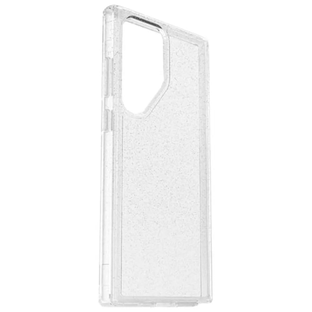 OtterBox Symmetry Fitted Hard Shell Case for Galaxy S23 Ultra - Clear Silver Flake
