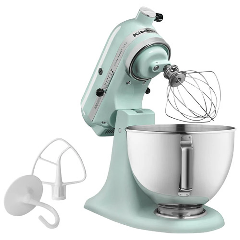 Batteur sur socle à tête inclinable Ultra Power Plus de KitchenAid - 4,5 pte - 300 W - Bleu glace