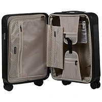 Champs Onyx Collection 3-Piece Hard Side Expandable Luggage Set - Black