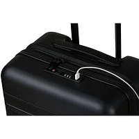 Champs Onyx Collection 3-Piece Hard Side Expandable Luggage Set - Black