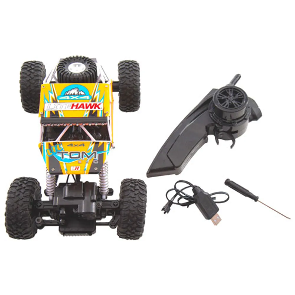 LiteHawk Lil’ Tom EVO 4WD RC Rock Racer (40030) - Black/Orange