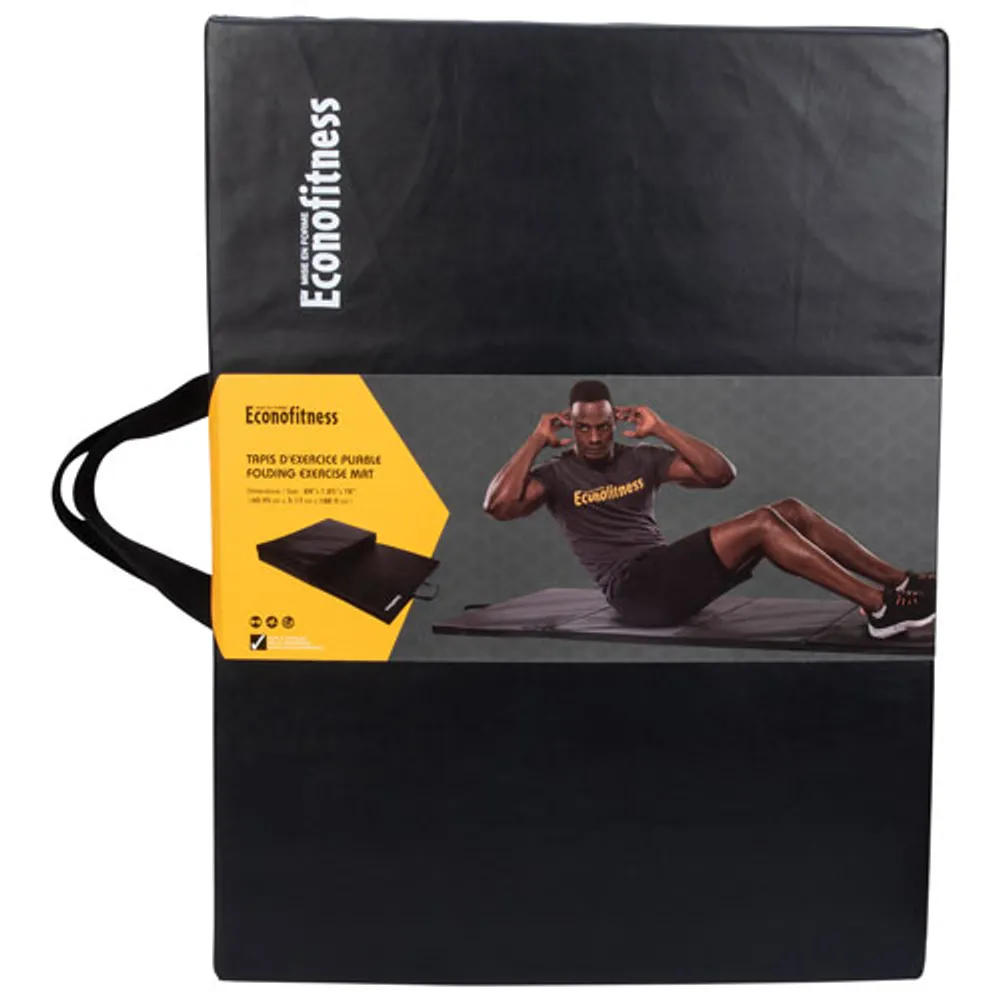 Econofitness Folding Exercise Mat - Black