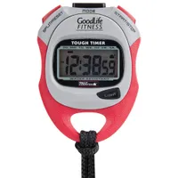 GoodLife Tough Timer Stopwatch (GL4413RE) - Red/Grey