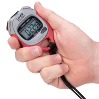 GoodLife Tough Timer Stopwatch (GL4413RE) - Red/Grey