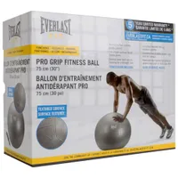 Everlast Pro Grip 75cm Burst Resistant Fitness Ball - Grey