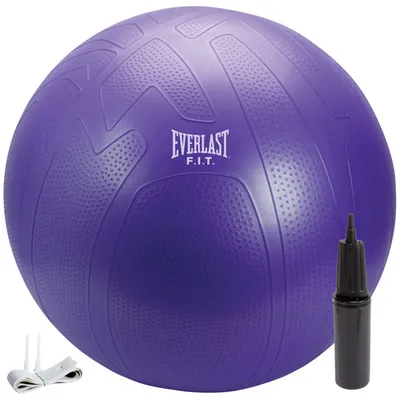 Everlast Pro Grip 75cm Burst Resistant Fitness Ball - Violet