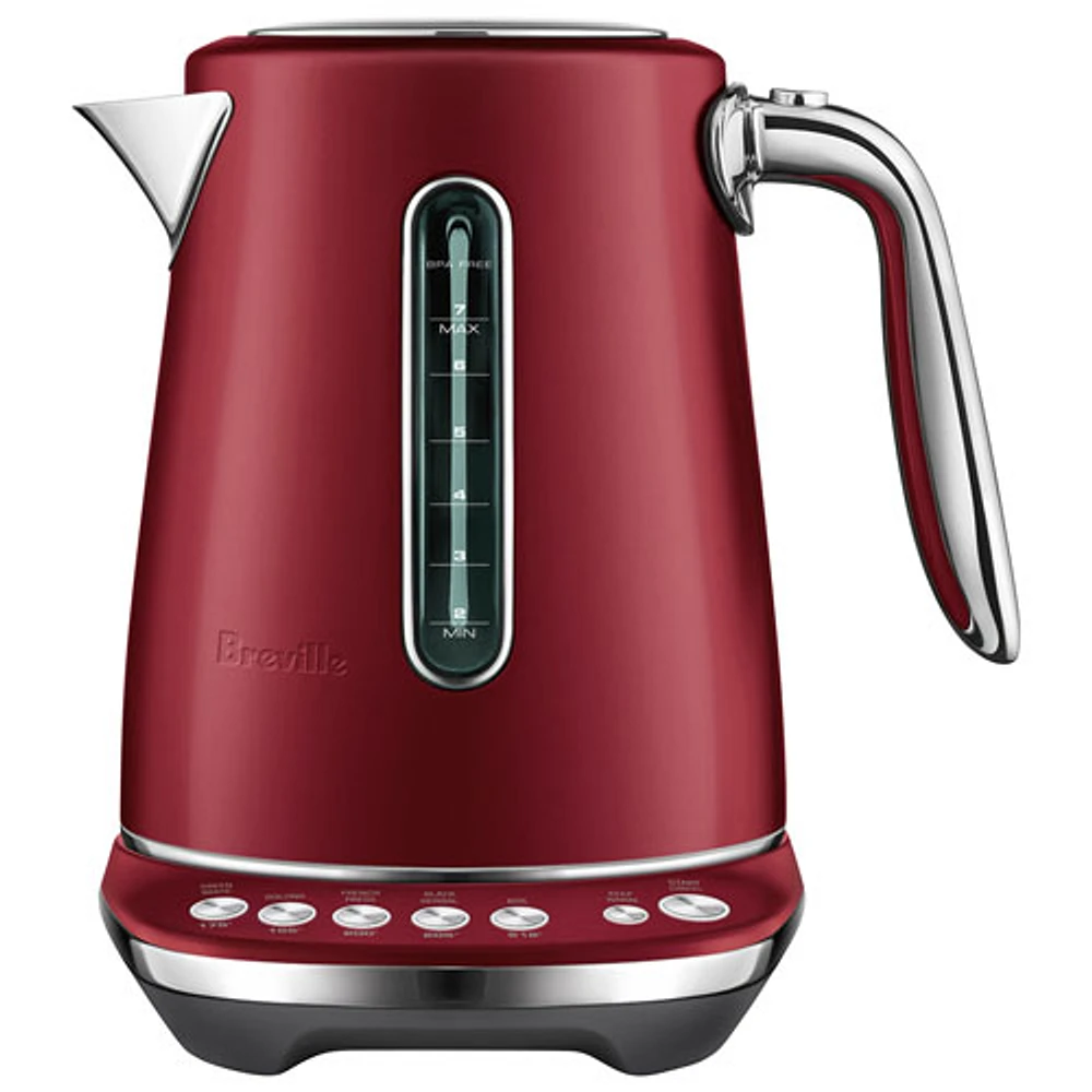 Bouilloire électrique programmable Smart Kettle Luxe de Breville - 1,7 L - Gâteau velours rouge