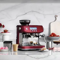 Breville Barista Pro Espresso Machine with Frother & Coffee Grinder - Red Velvet Cake