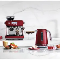 Breville Barista Pro Espresso Machine with Frother & Coffee Grinder - Red Velvet Cake