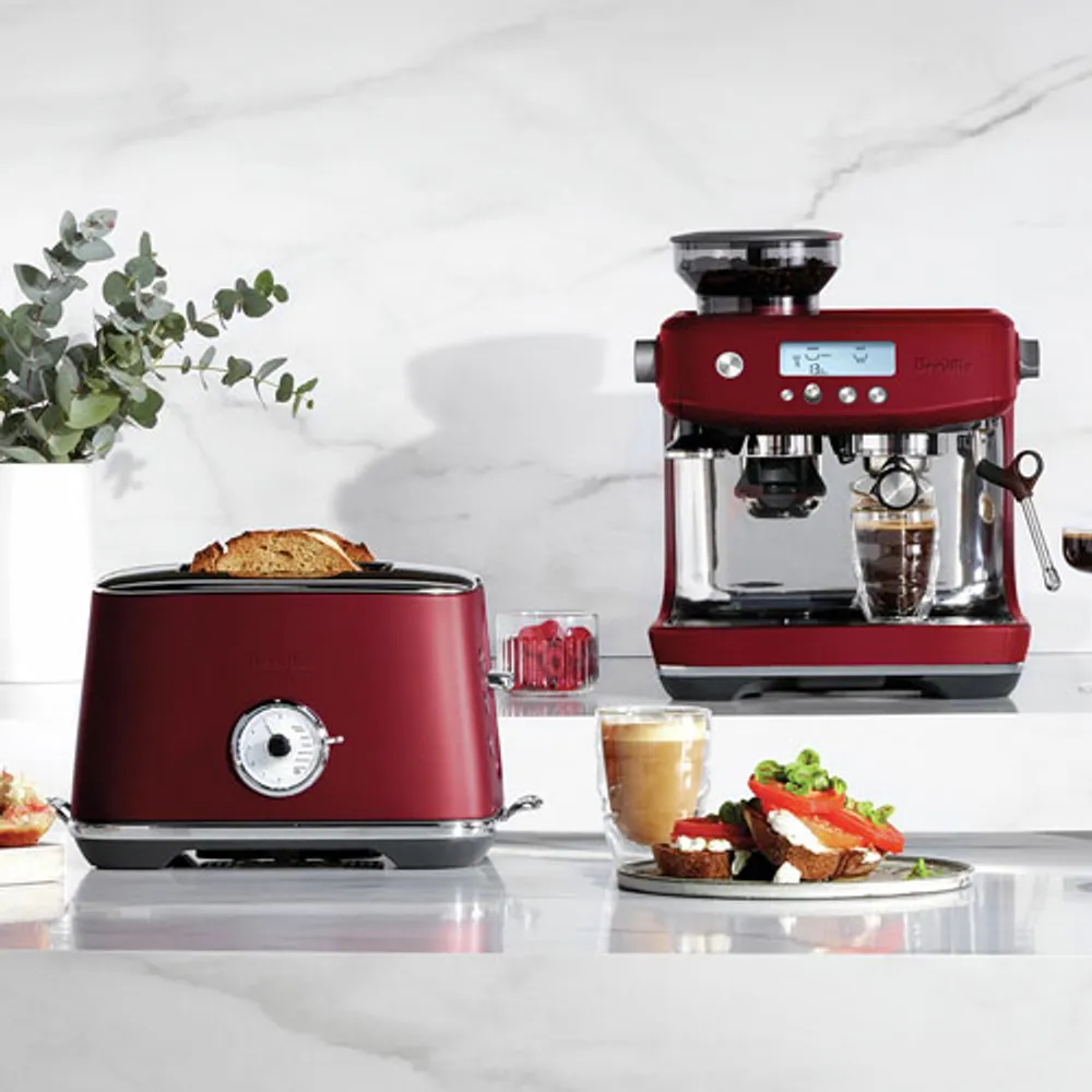 Breville Barista Pro Espresso Machine with Frother & Coffee Grinder - Red Velvet Cake