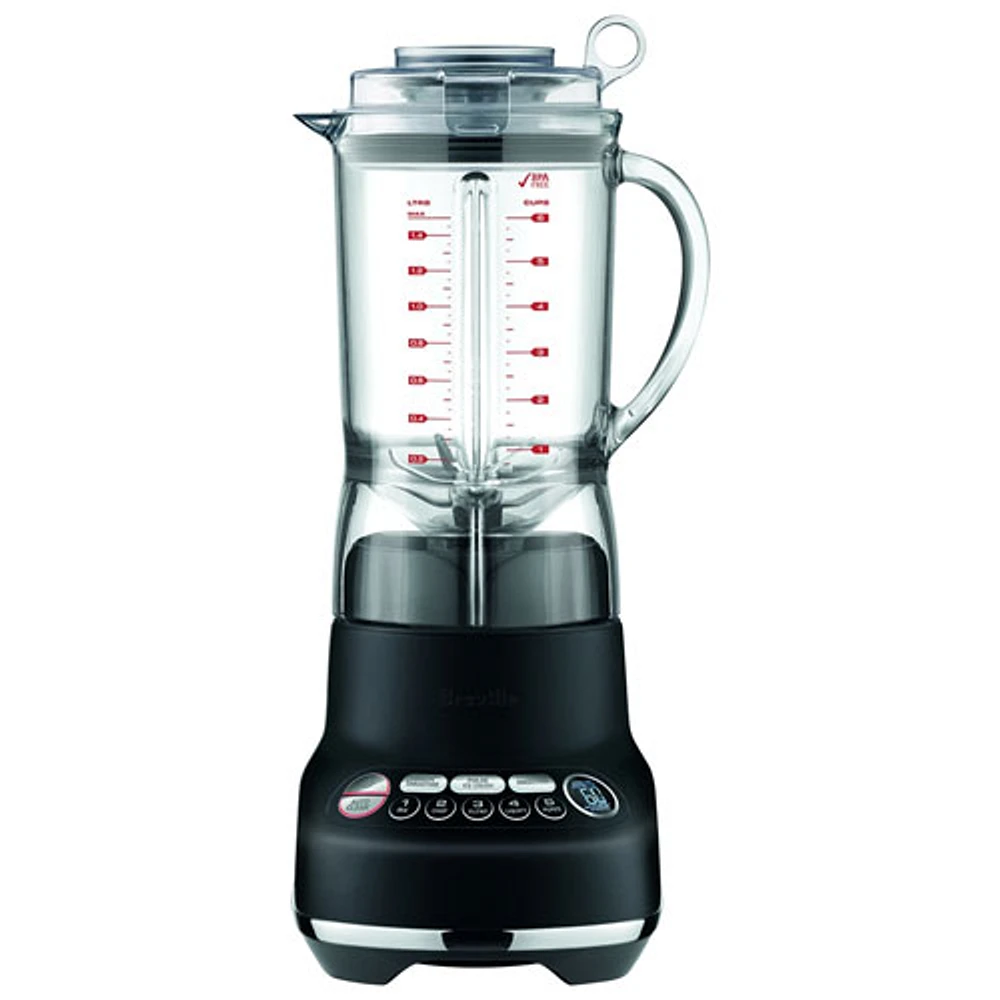 Refurbished (Good) - Breville Fresh & Furious 1.5L 1100-Watt Stand Blender - Black Truffle - Remanufactured by Breville