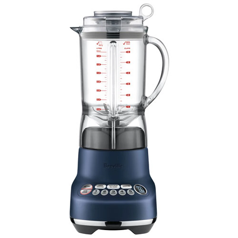 Refurbished (Good) - Breville Fresh & Furious 1.5L 1100-Watt Stand Blender - Damson Blue - Remanufactured by Breville