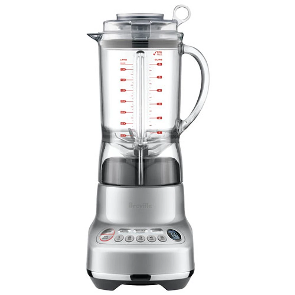 Refurbished (Good) - Breville Fresh & Furious 1.5L 1100-Watt Stand Blender - Silver - Remanufactured by Breville