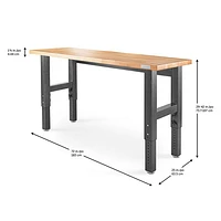 Gladiator72"W Workbench - Hammered Granite