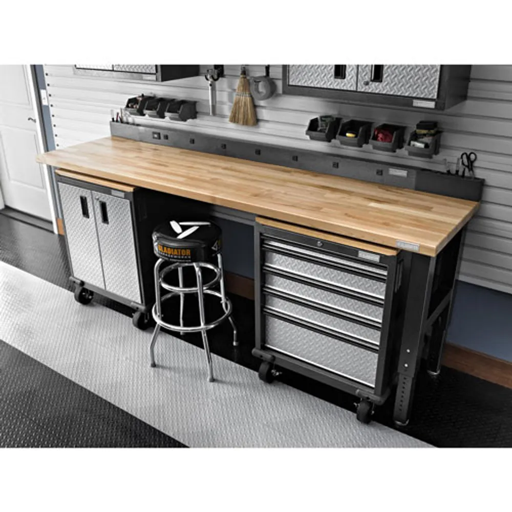 Gladiator Premier Modular GearDrawer Cabinet (GAGD275DLG) - Silver Tread