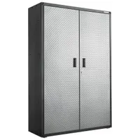 Gladiator Heavy Duty Welded Steel Office Storage Cabinet (GAJG48KDYG) - Silver Tread