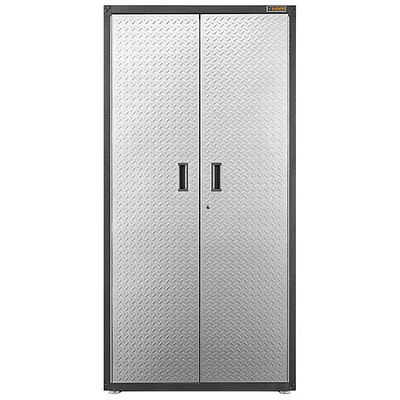 Gladiator Steel Office Storage Cabinet (GAJG36FDYG) - Silver Tread