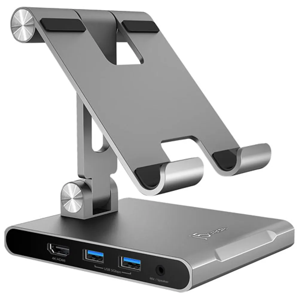 j5create USB-C Docking Station for iPad Pro/iPad Air (JTS224) - Silver