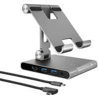 j5create USB-C Docking Station for iPad Pro/iPad Air (JTS224) - Silver