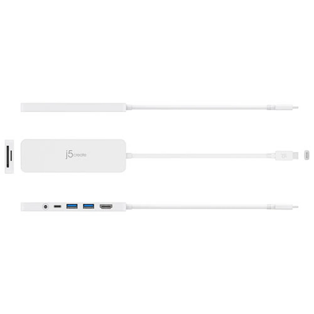 j5create USB-C Multi-Port Hub with Power Delivery Docking Station (JCD373)