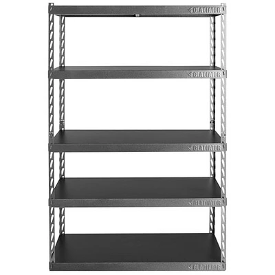 Gladiator 5-Shelf Shelving Unit (YGRK485TGG) - Hammered Granite