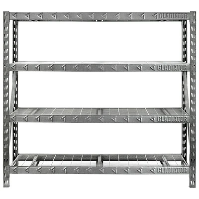 Gladiator Rack Shelving Unit (GARS774SZG) - Hammered Granite