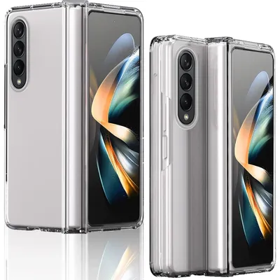 Compatible Samsung Z Fold 4 Case with Hinge Protection, Ultra-Thin Hard PC Cover Built in Screen Protector
