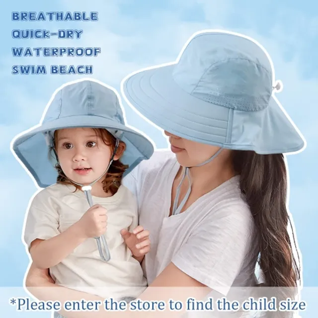 GENERIC Waterproof Sun Hat Women Man UV Protection Hats with Neck Flap  Foldable Summer Hat